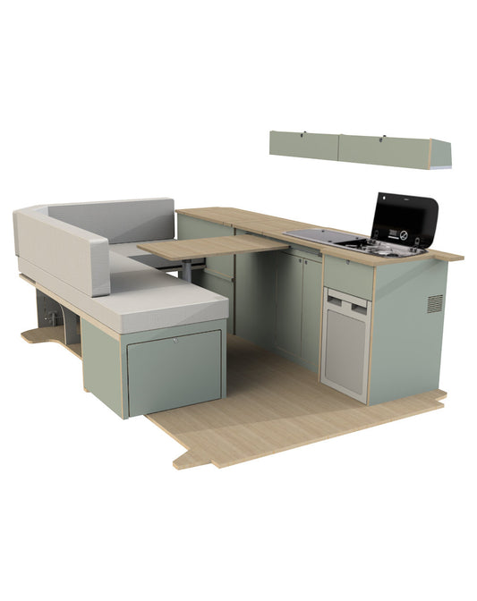 Keukenwand Laag Cargo met Slaapbank L1