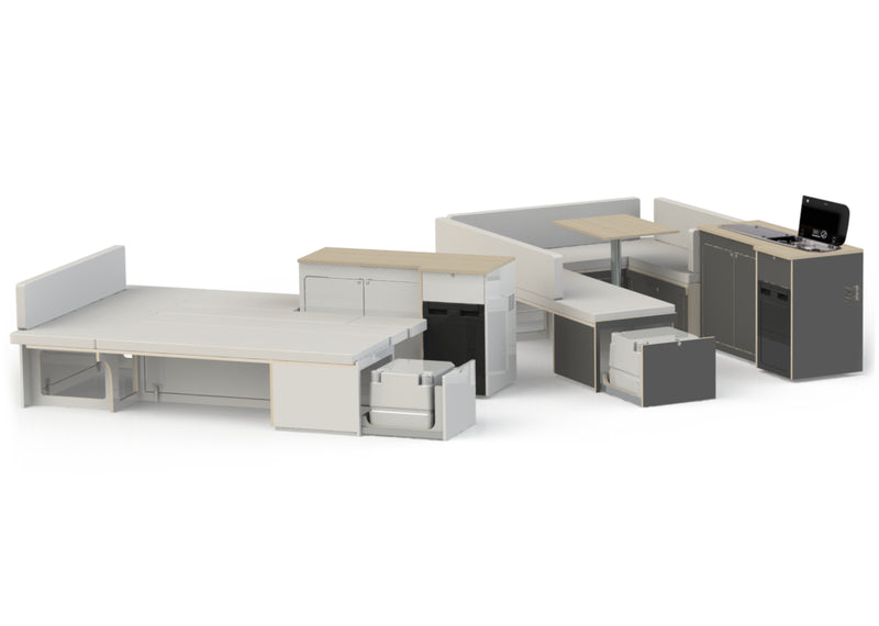 Keukenblok met rondzit